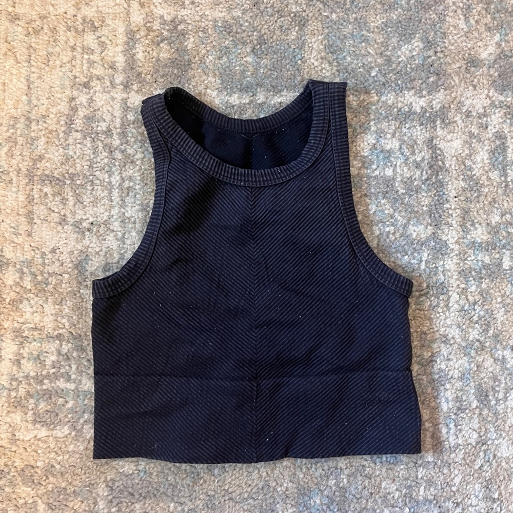 Stretchy Navy Workout Top